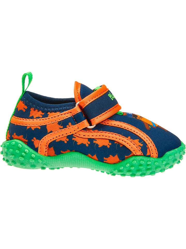 Playshoes Badeschuhe in Blau/ Orange günstig kaufen