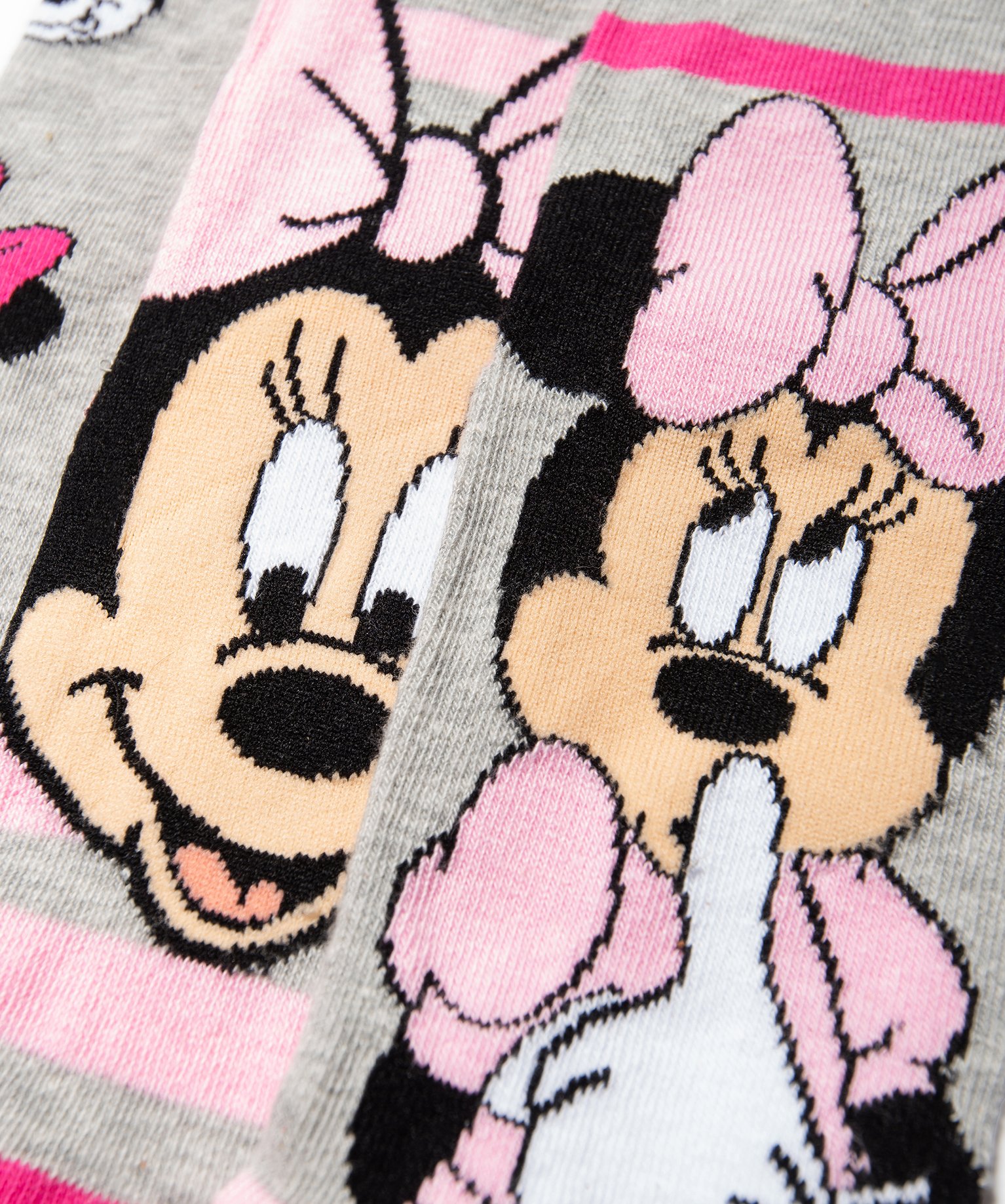 Chaussettes fille à motifs Mickey et Minnie (lot de 3) - Di... rose | GEMO