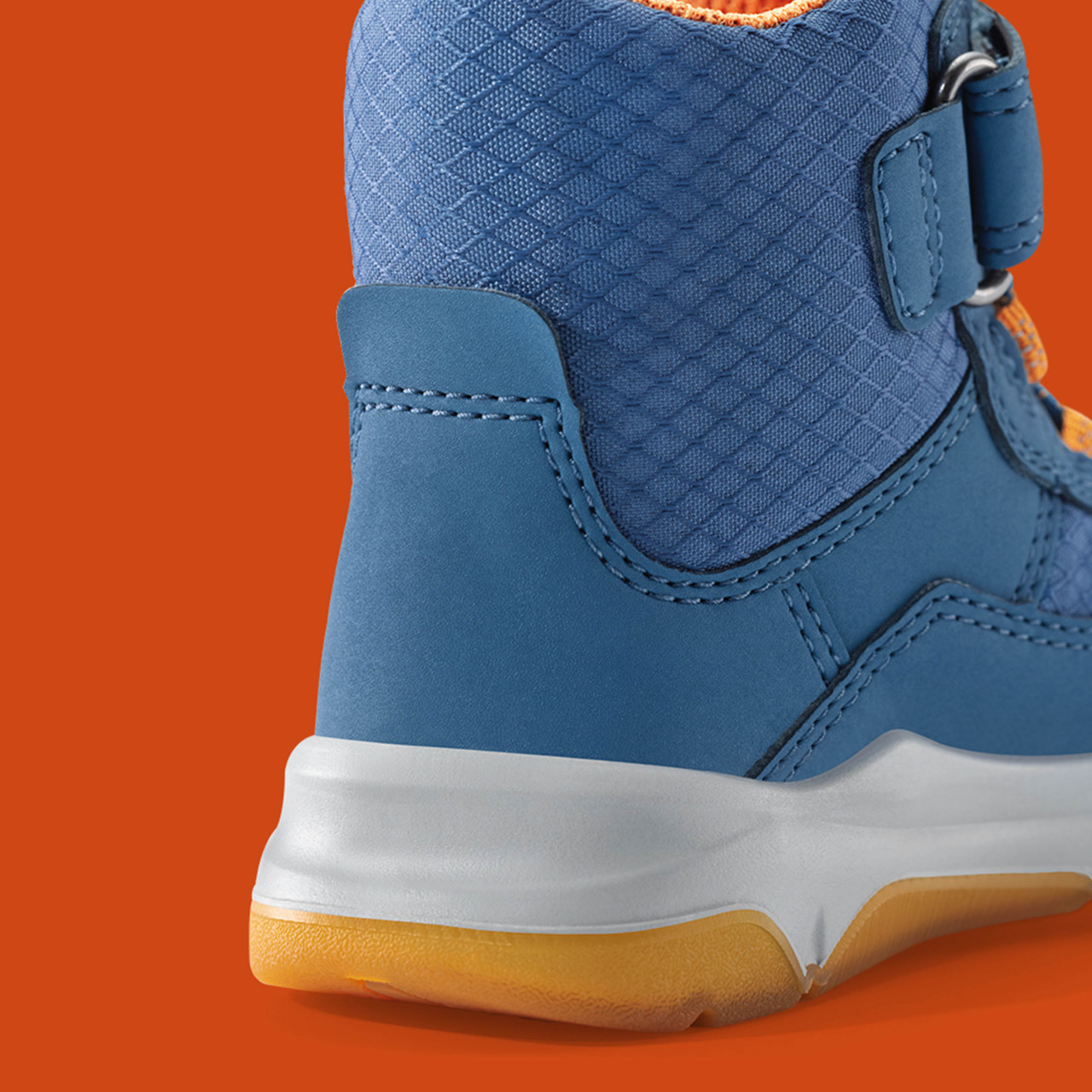 COOPER - Blau/OrangeBoots mit Klettverschluss