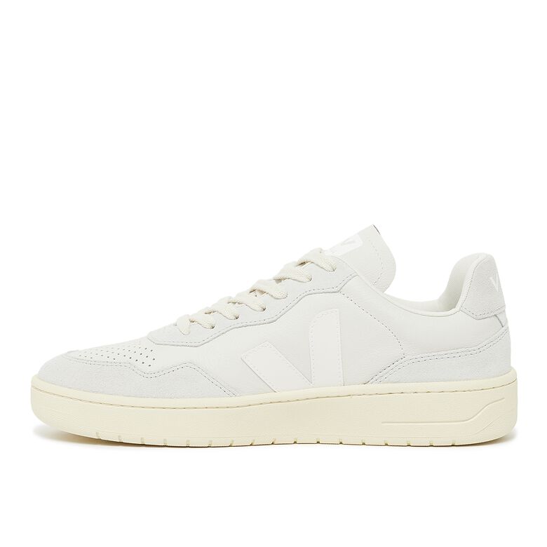 Veja V-90 Leather gravel white