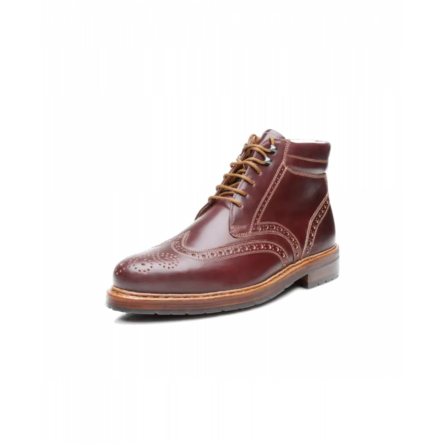 Heinrich Dinkelacker - Stiefeletten BUDA FULL-BROGUE C Cordovan - rot