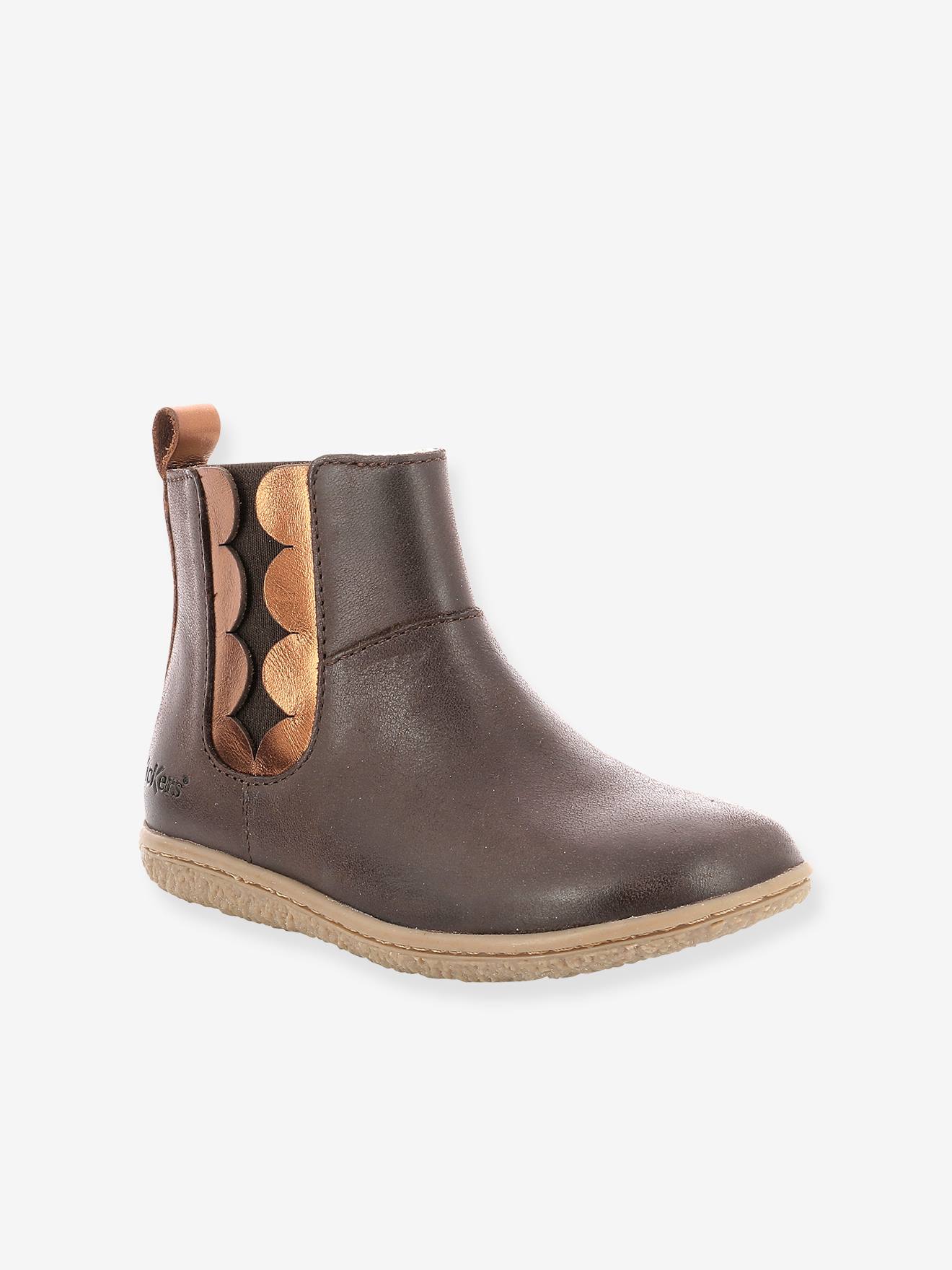 Boots fille Vetudi KICKERS® marron bronze
