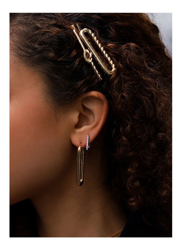 Missoma Pave Ovate gold-plated earrings