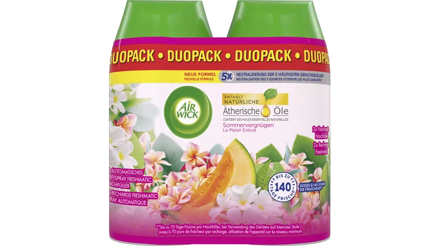 Air Wick Freshmatic Max Nachfüllung DUO Sommervergnügen 500 ml
