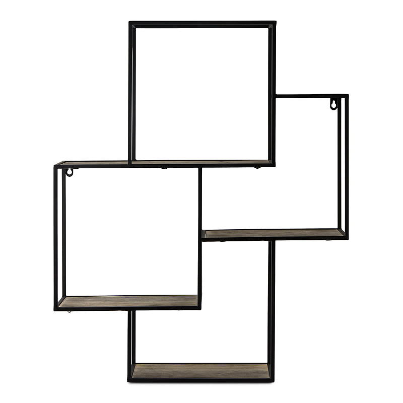 Home Metallhylle 60 x 15 x 74 cm m/trehyller