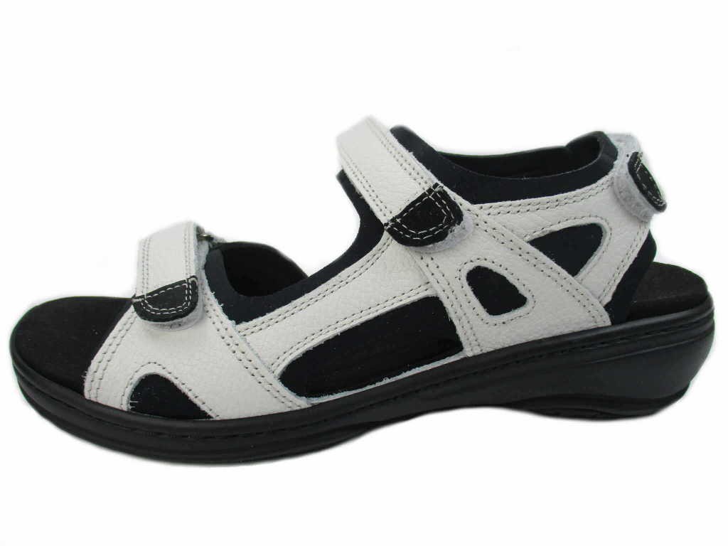 FIDELIO Komfort Sandalen weiss