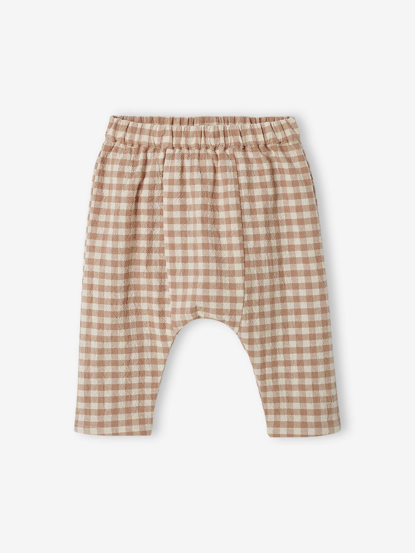 Lot de 2 pantalons bébé écru