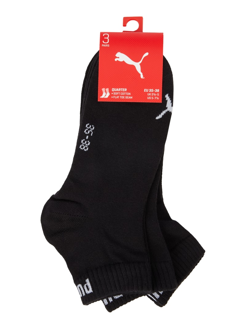 Socken im 3er-Pack in schwarz