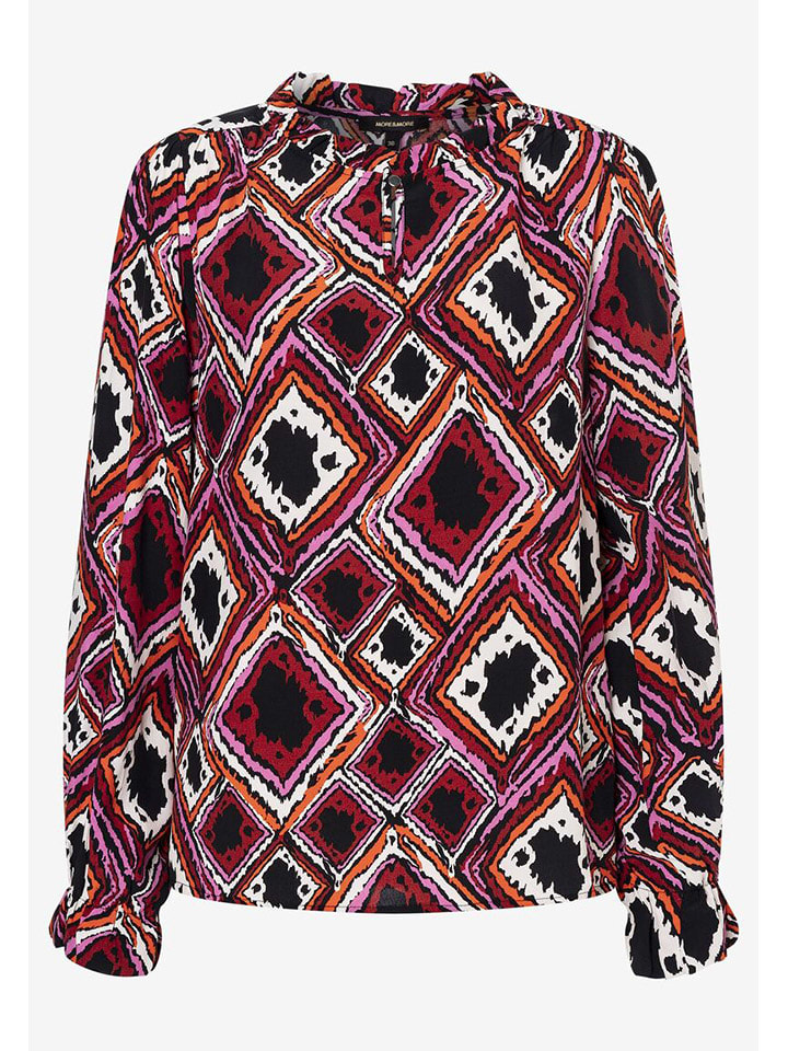 More & More Bluse in Rot/ Pink/ Schwarz günstig kaufen