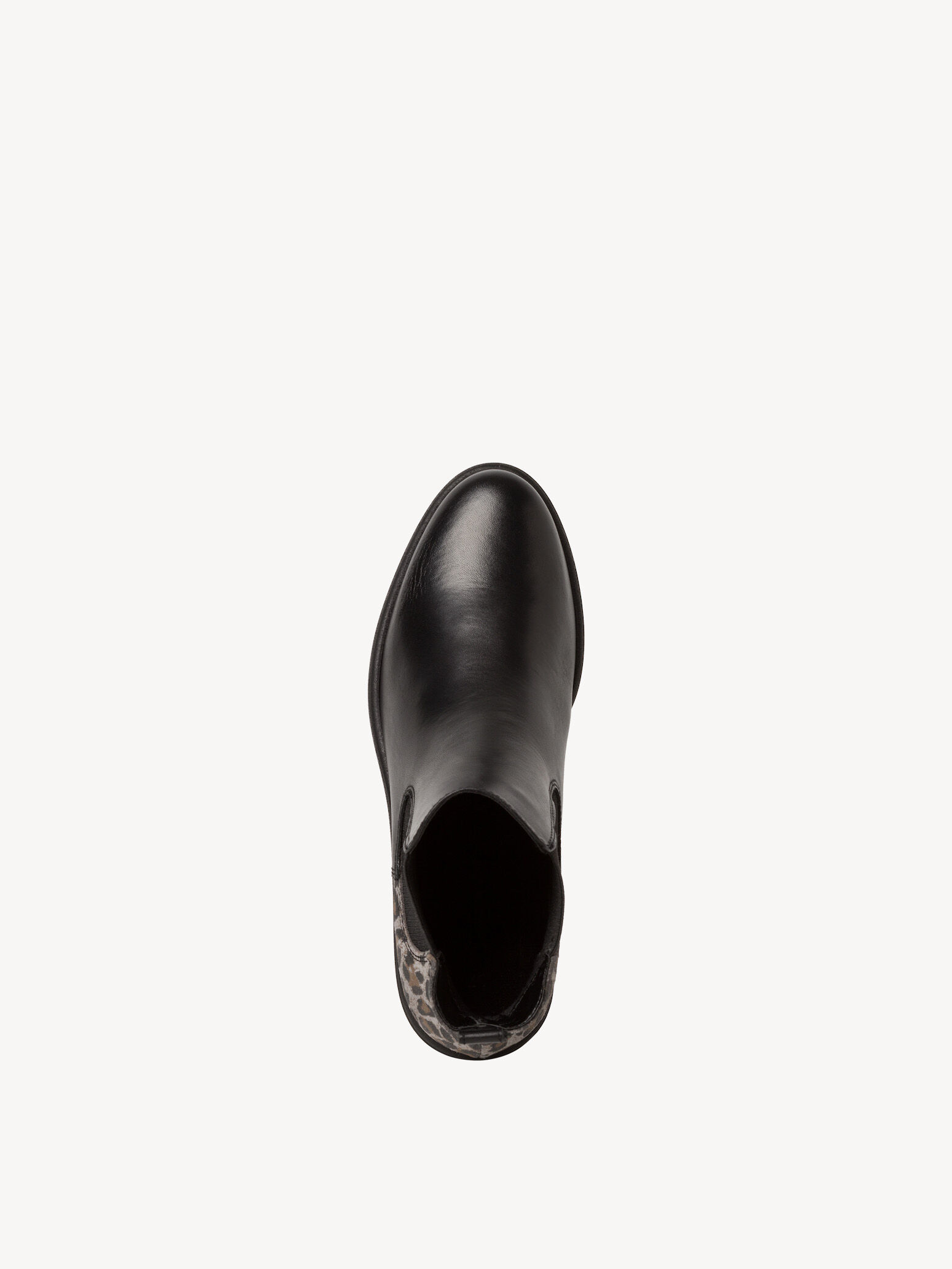 Bottine Chelsea en cuir - noir