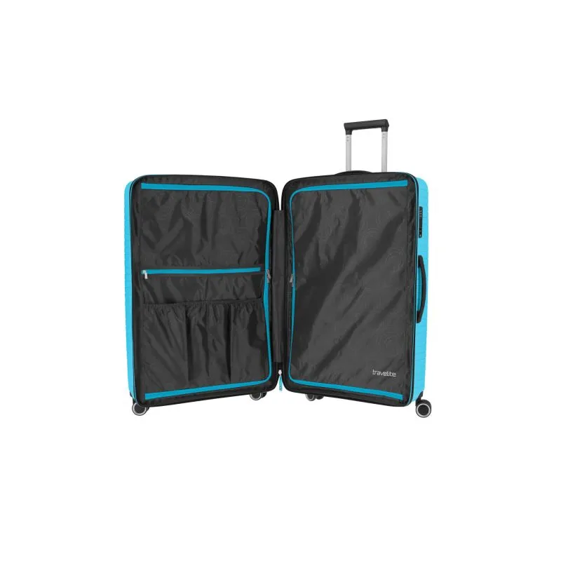 Travelite ORBITA Trolley L (77cm) mit 4 Rollen - Türkis