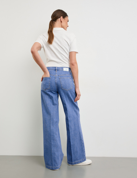 Jeans MIRJA WIDE LEG aus Baumwoll-Leinen