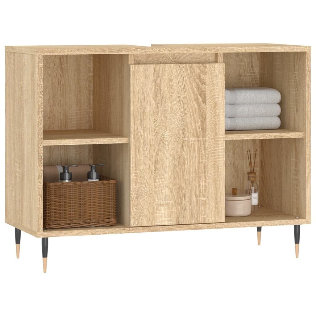 vidaXL Badezimmerspiegelschrank Badschrank Sonoma-Eiche 80x33x60 cm Holzwerkstoff (1-St)