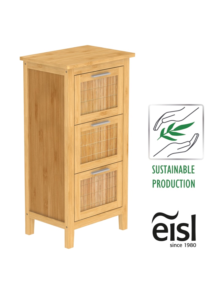 eisl since 1980 Bambus Badezimmer Unterschrank in Hellnatur - (H) 82 cm x (B) 31 cm günstig kaufen onesize