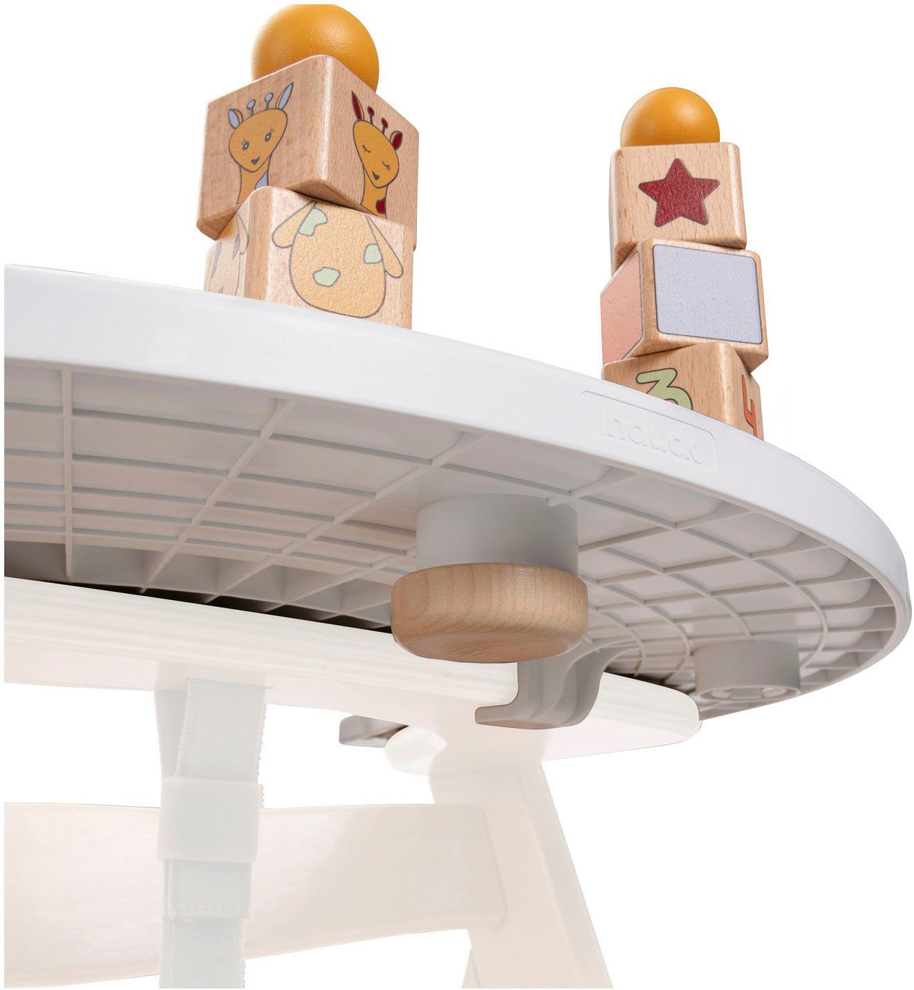 Hauck Hochstuhltablett Alpha Play Sorting Set Giraffe, Holz, Kunststoff, FSC® - schützt Wald - weltweit