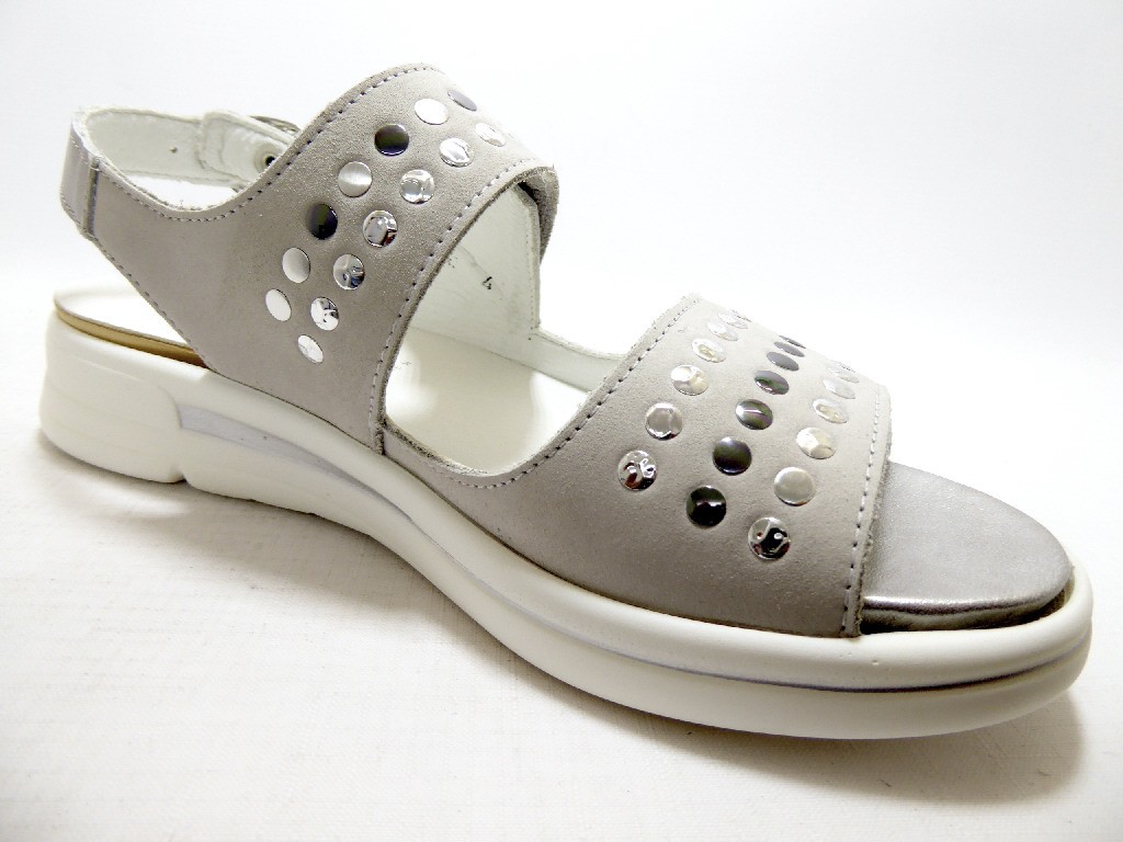 WALDLÄUFER Komfort Sandalen taupe MEMPHIS NUBUK