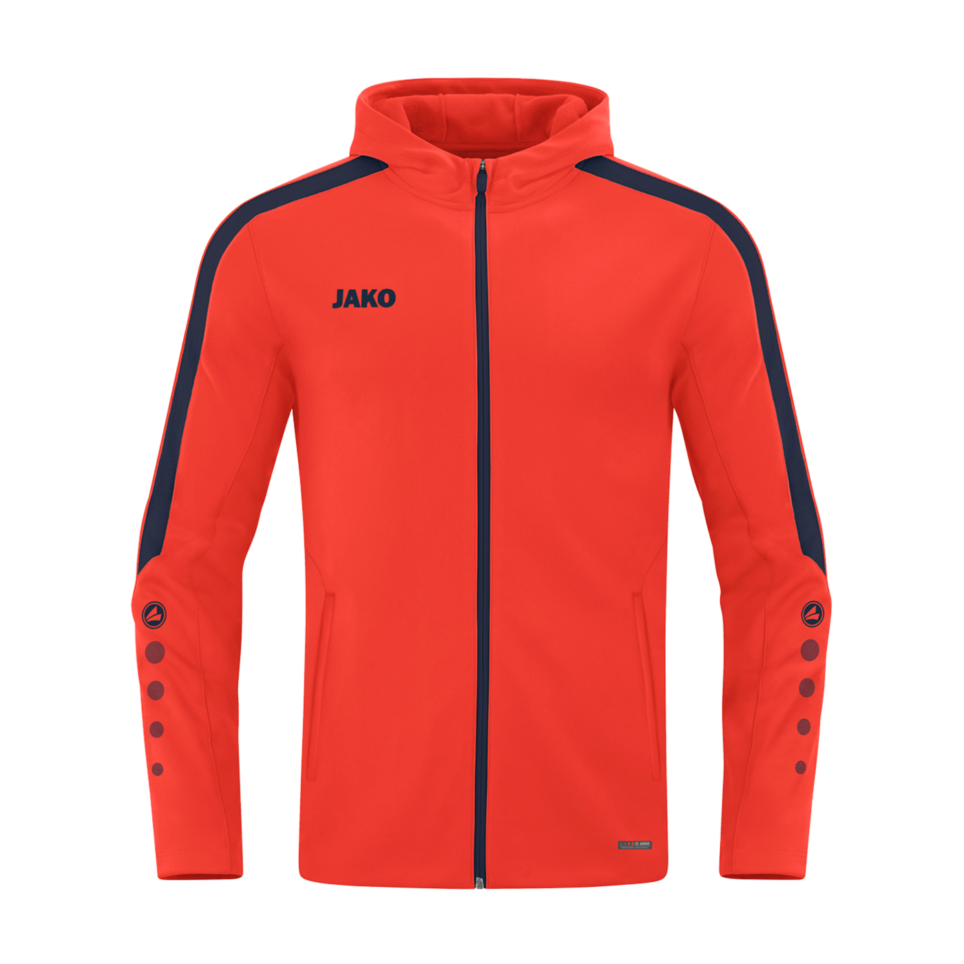 JAKO Power Kapuzenjacke Orange Blau F375