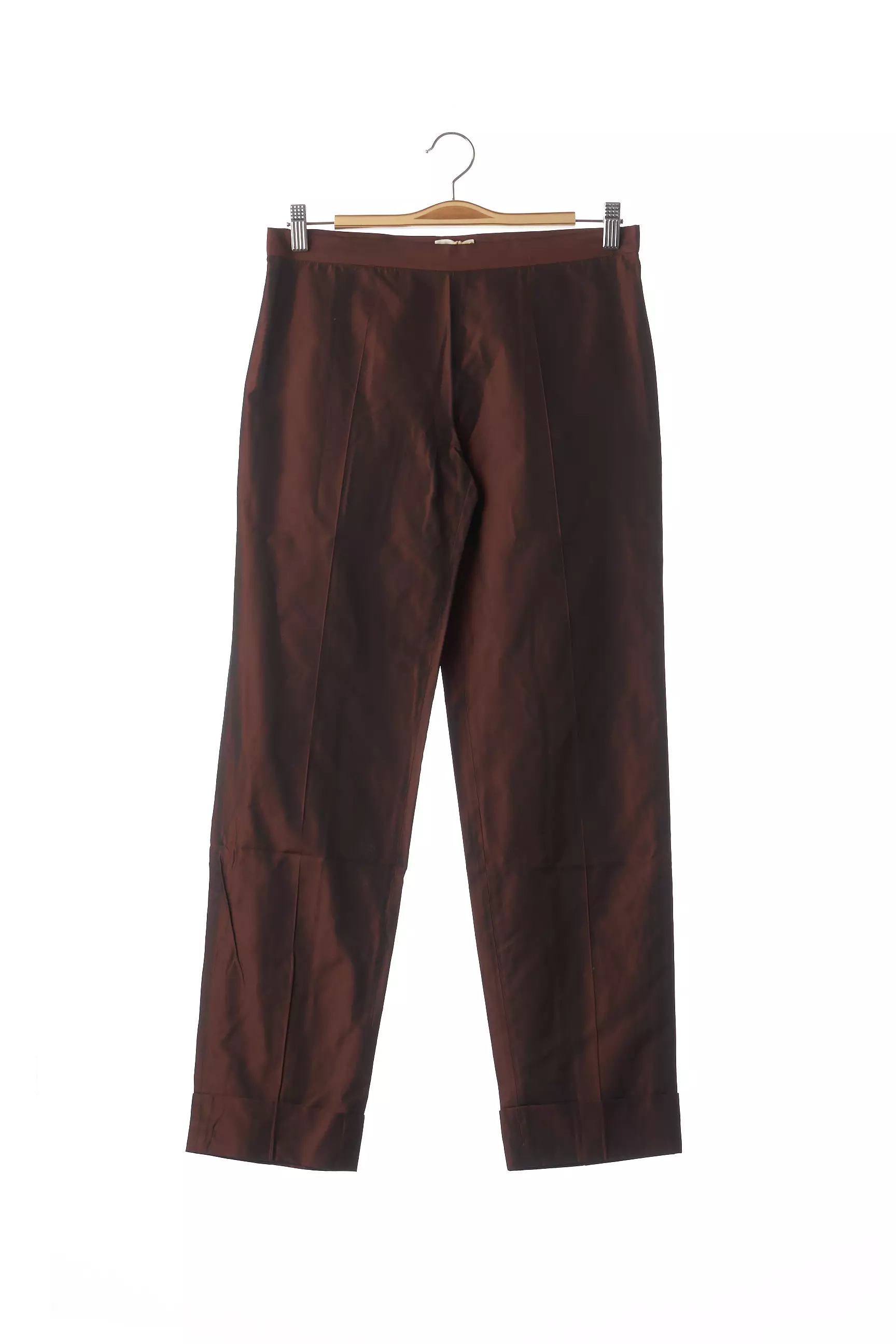 Romeo Gigli Pantalons Droits Femme couleur marron