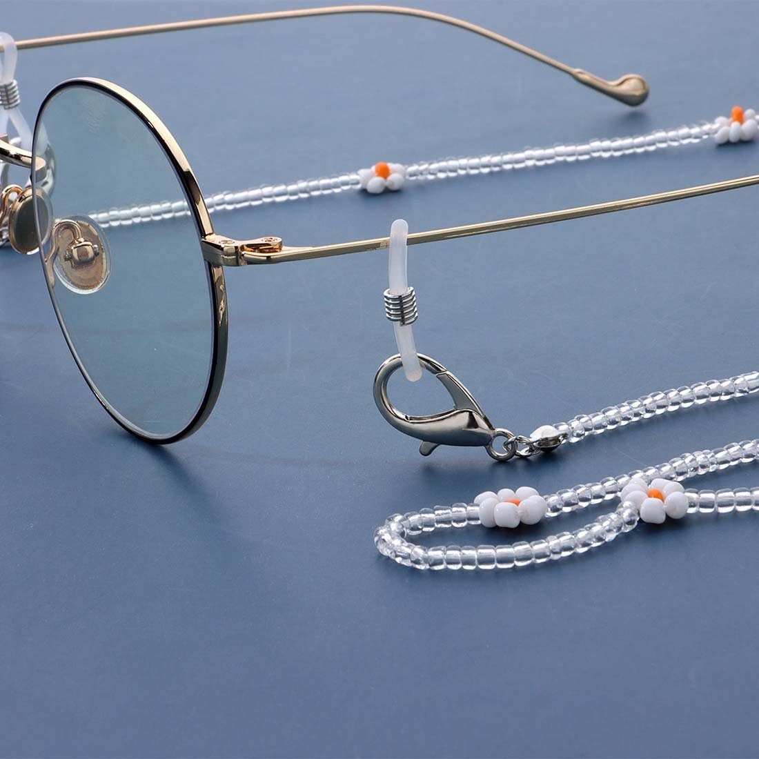 DRSEON Brillenkette 3 Lanyard Brillenkette Verlustprävention Rutschfest Winddicht