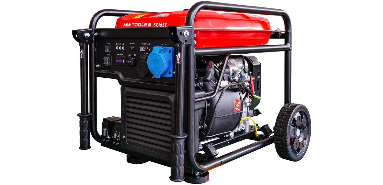 Générateur onduleur essence MW-Tools 724562443 BGI65E 6,5 kW 230 V avec démarrage électrique