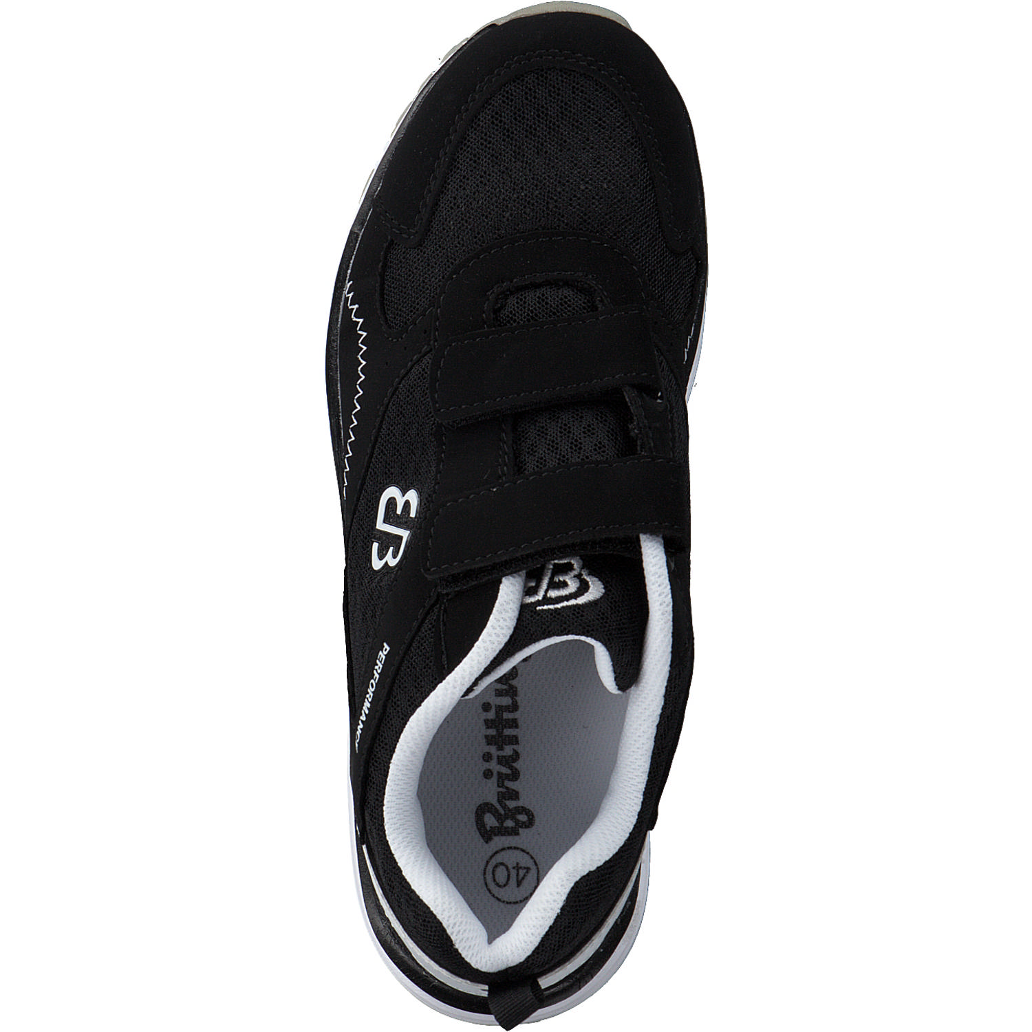 EB-Sport 121028, Sneakers Low, Herren, schwarz/weiss