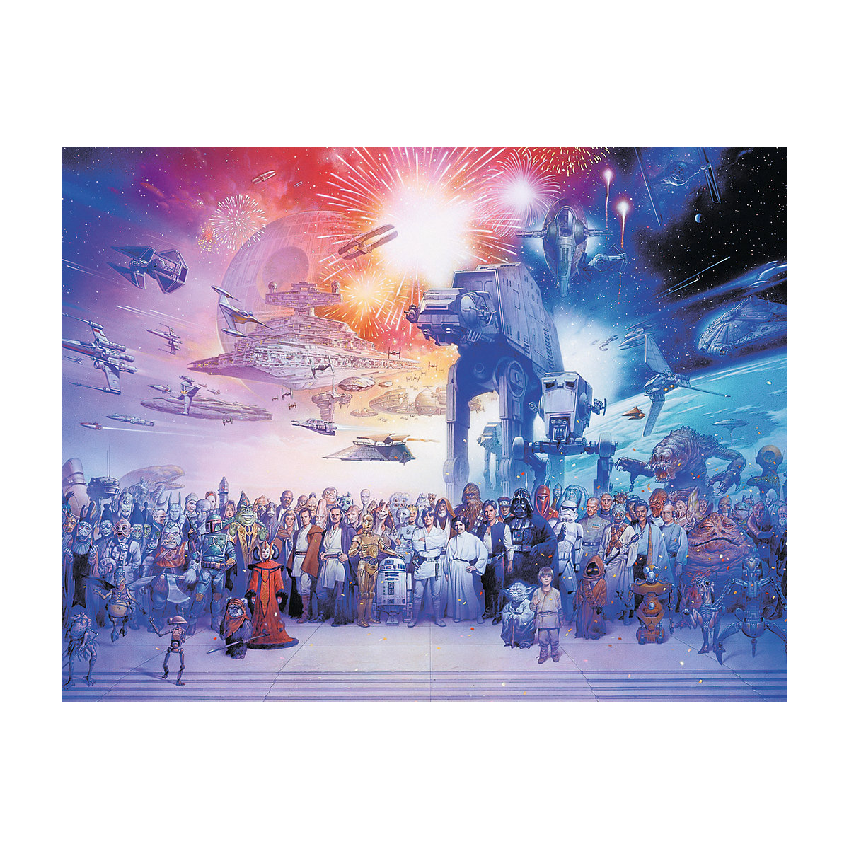Puzzle 2000 Teile, 98x75 cm, Star Wars Universum