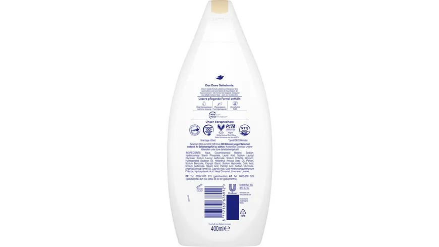 Dove Pflegedusche Feuchtigkeitspflege & Öl Arganöl 400 ml