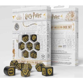 Harry Potter - Hufflepuff Modern Dice Set - Black (7)