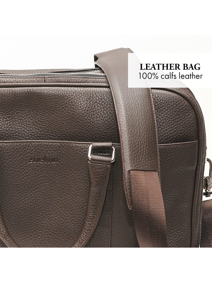 CXL by Christian Lacroix Leder-Laptoptasche in Braun - (B)41 x (H)31 x (T)10 cm günstig kaufen onesize