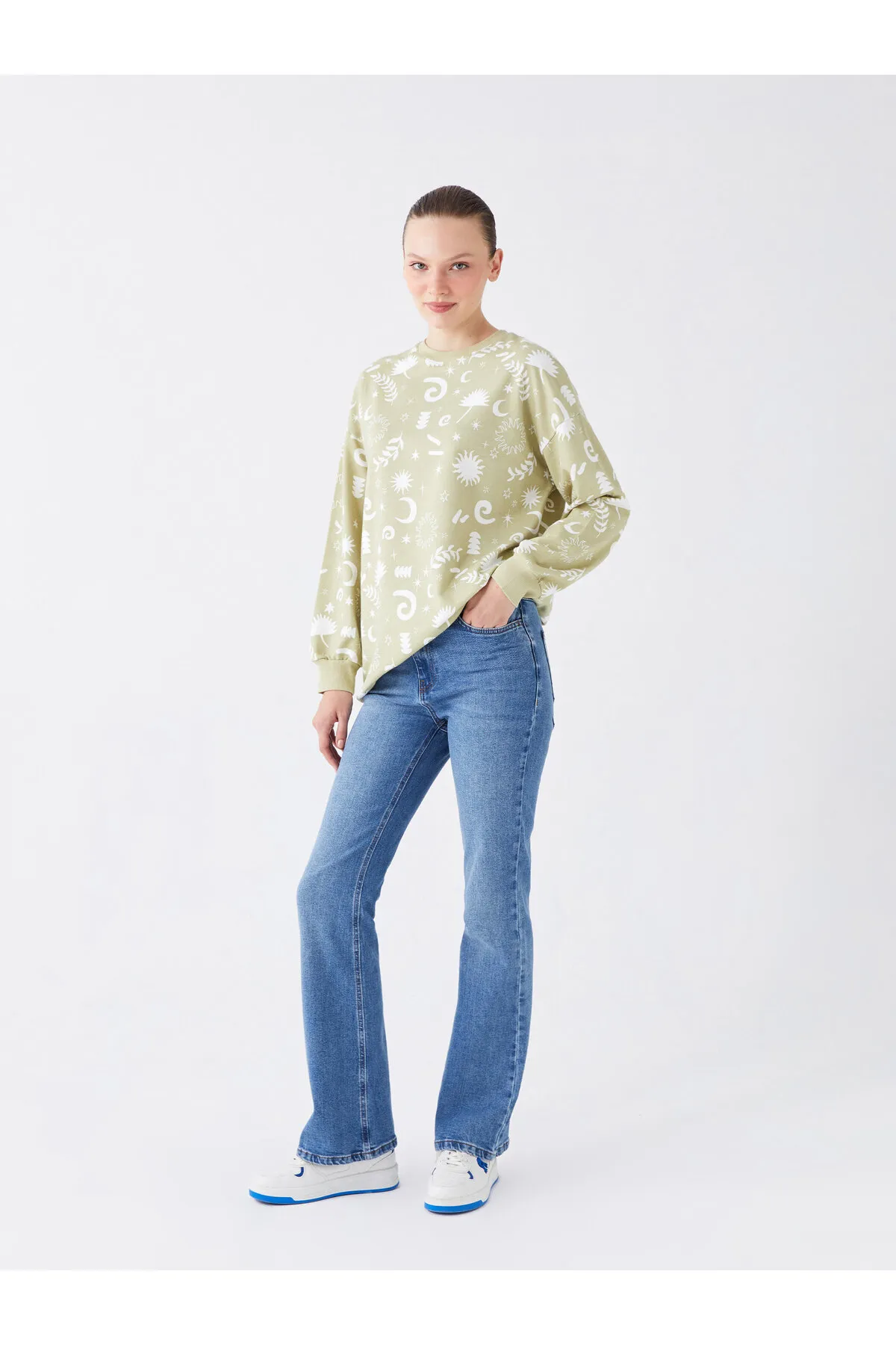 LC Waikiki  Gerade geschnittene Damen-Jeanshose