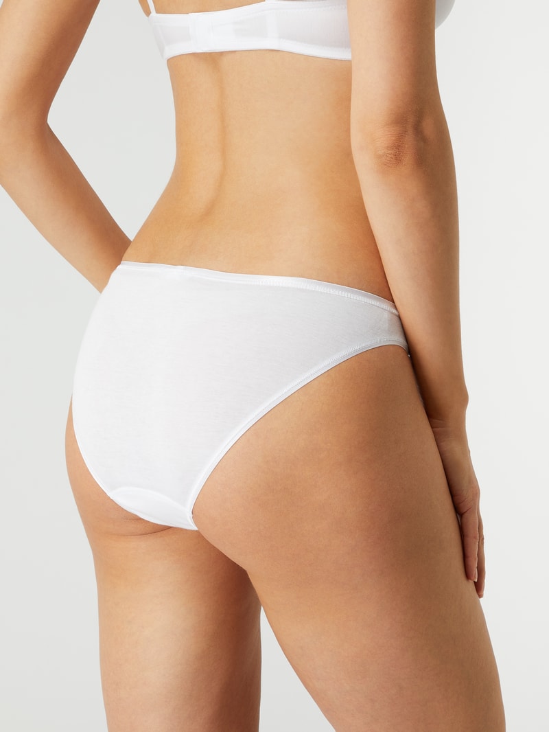 Slip aus merzerisierter Baumwolle Modell 'Cotton Seamless' in weiß