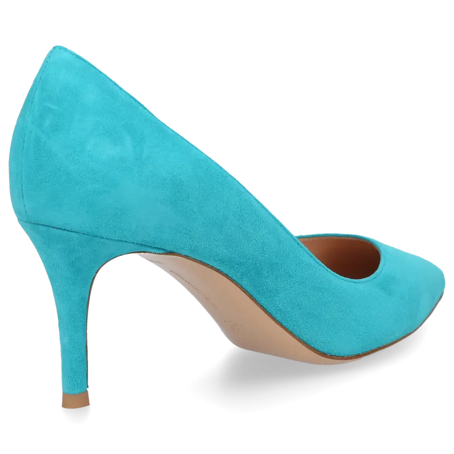 Gianvito Rossi - Pumps GIANVITO 70 Veloursleder - türkis