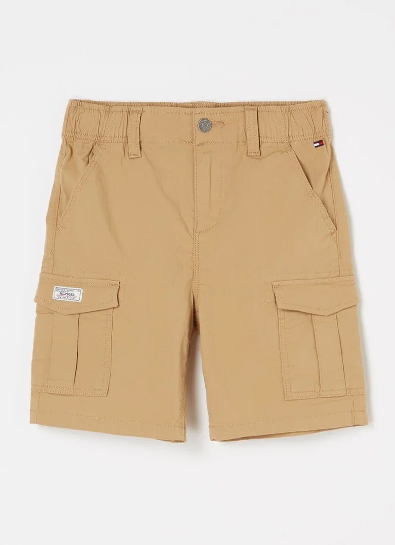 Tommy Hilfiger kratke hlače ravnog kroja s vezom logotipa
