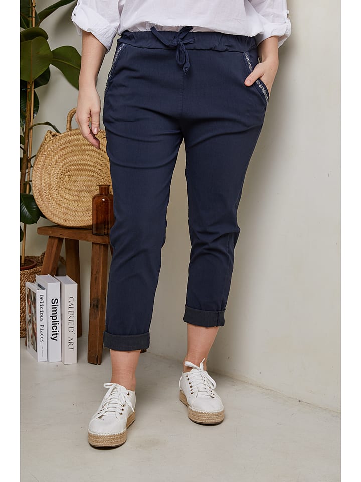 Curvy Lady Hose in Dunkelblau günstig kaufen