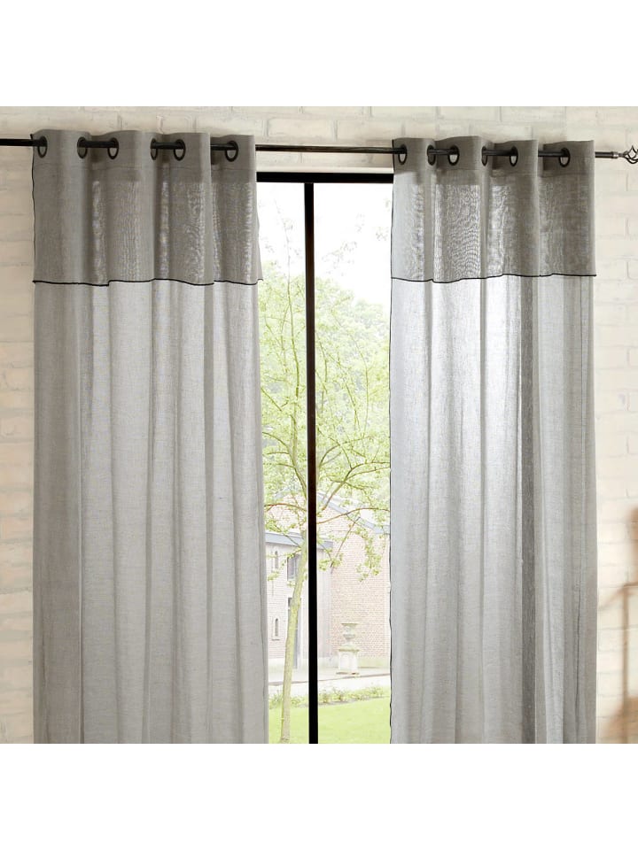 Atmosphera Créateur d'intérieur Gardine in grau günstig kaufen onesize