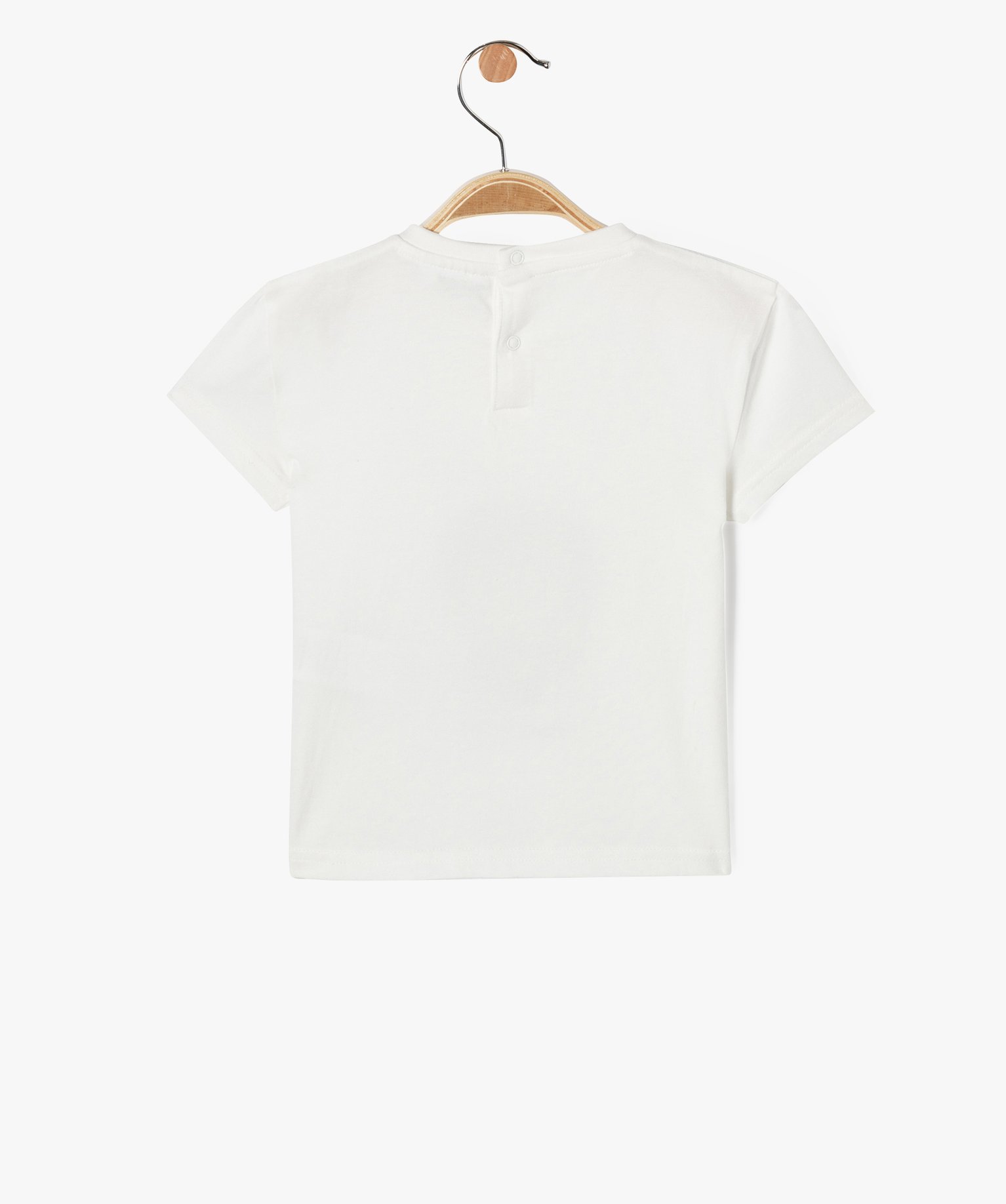 Tee-shirt à manches courtes en coton imprimé ciné bébé ... beige | GEMO