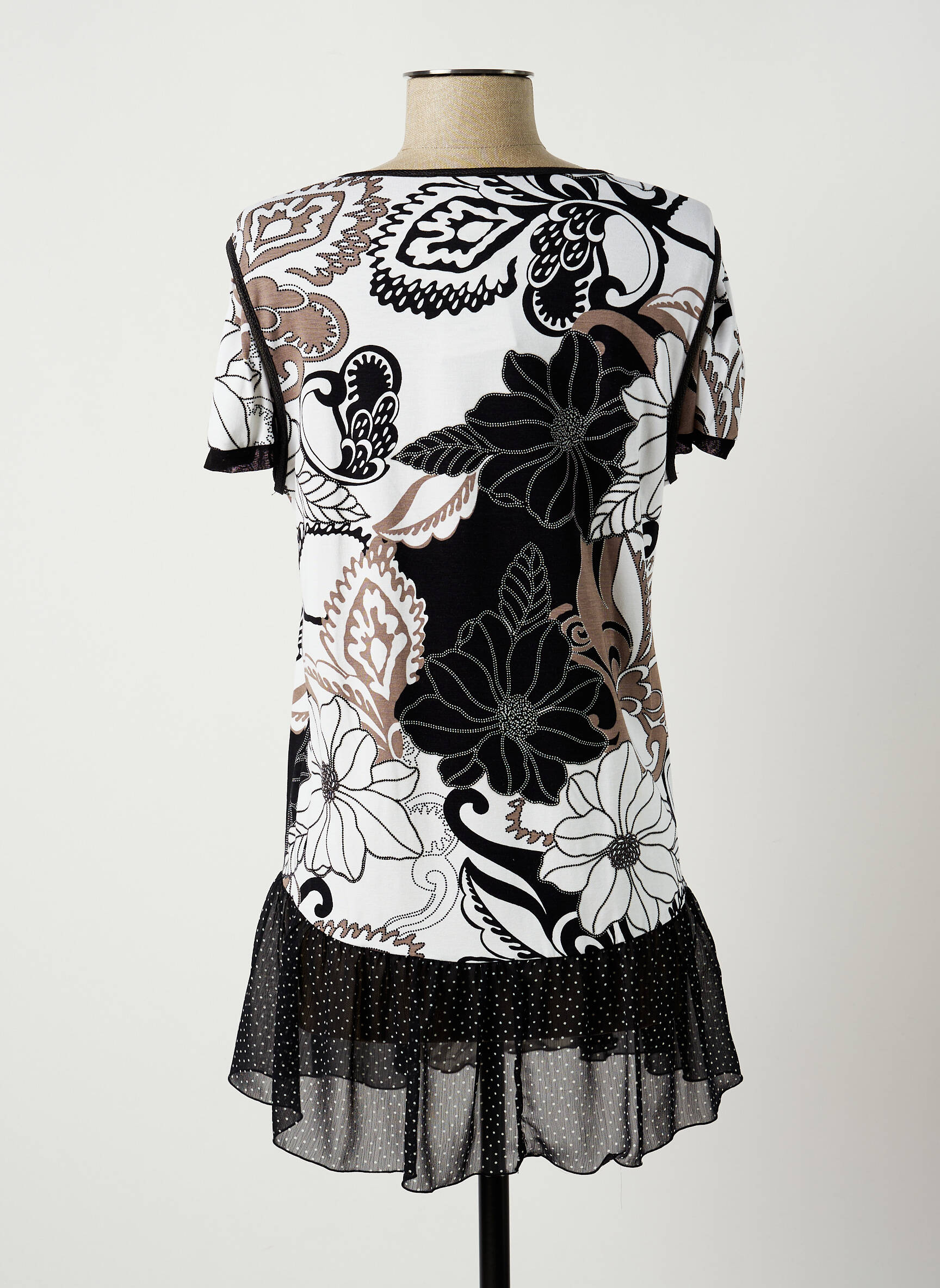 Jumfil Tuniquemanchecourte Femme couleur noir