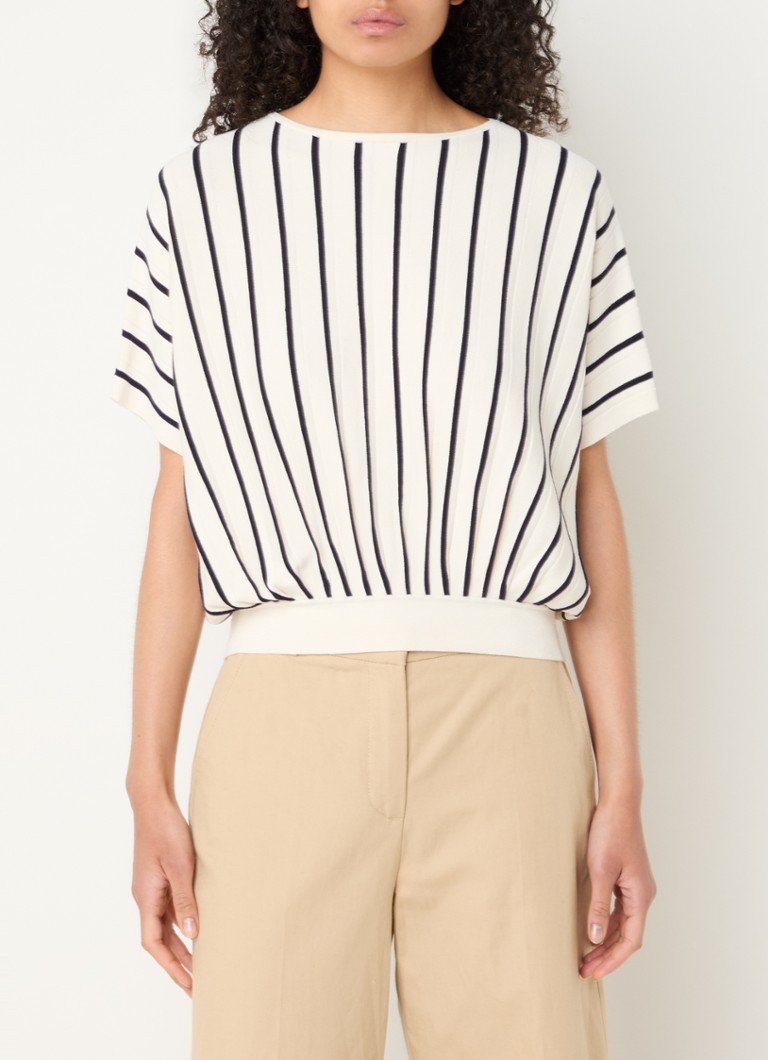 Μπλούζα με ριγέ στάμπα MaxMara Pegola