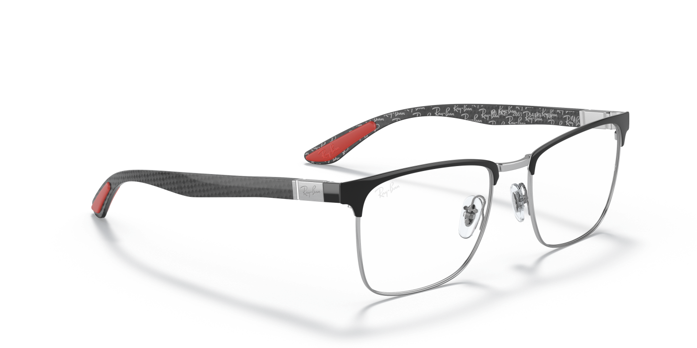 RB8421 OPTICS - Negru lucios pe argintiu