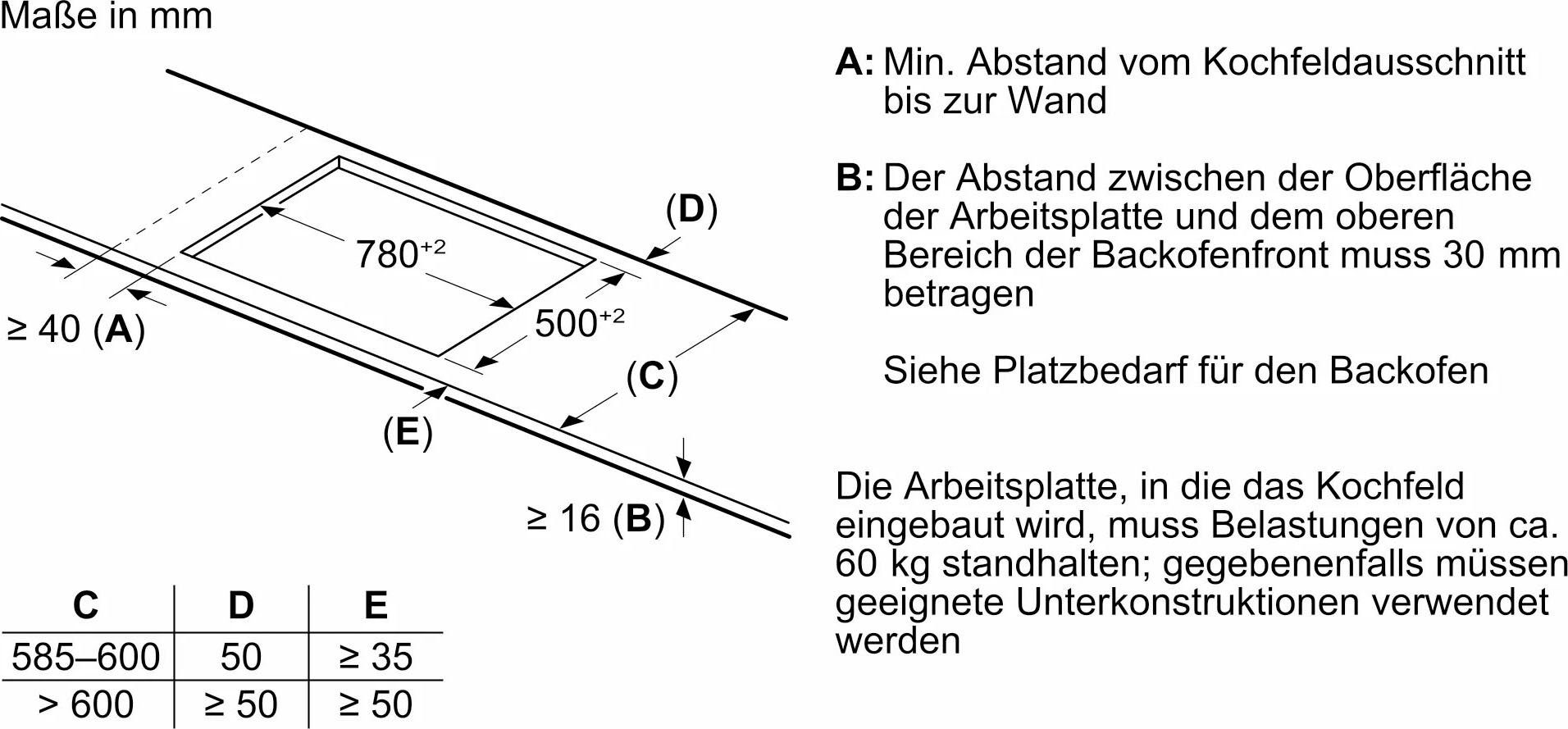 NEFF Induktions-Kochfeld N 90 T58STF1L0