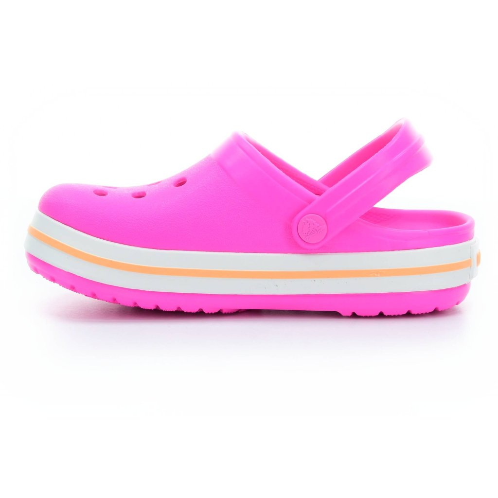 Crocs Crocband Clog K - Electric Pink / Cantaloupe Pantoffeln