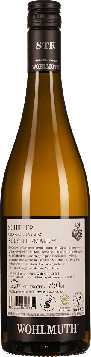 Wohlmuth Chardonnay Schiefer Südsteiermark 2021