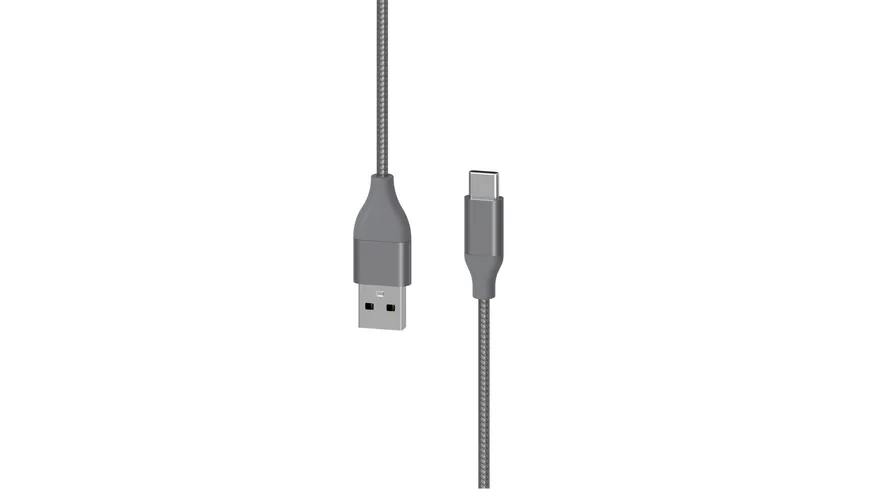Xlayer Kabel PREMIUM Metallic USB to Type C (USB-C) Cable 1.5m (Fast Charging 3A/USB 2.0) Space Grey