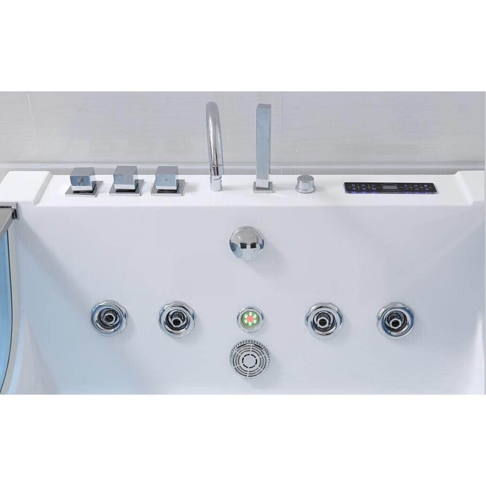 HOME DELUXE Whirlpool-Badewanne Whirlpool ATLANTIC - XL, Wanne für 2 Personen