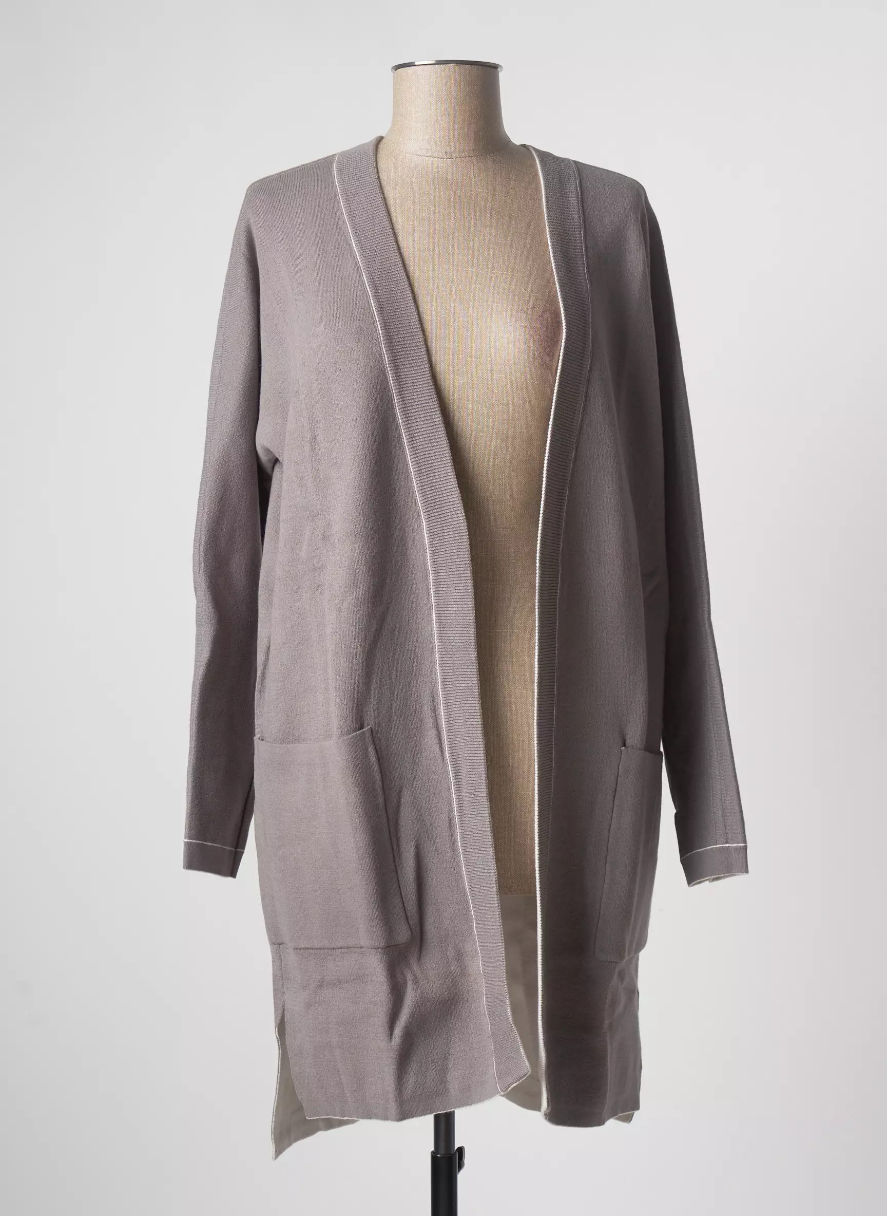 Yaya Cardigans Femme couleur beige