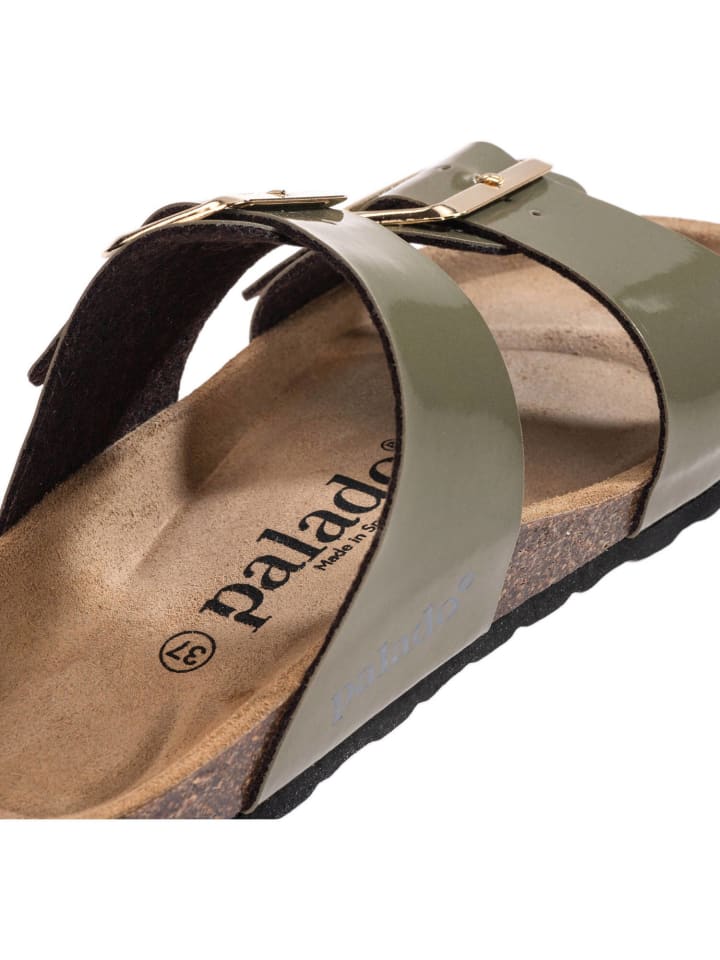 palado Pantoletten in khaki lack günstig kaufen