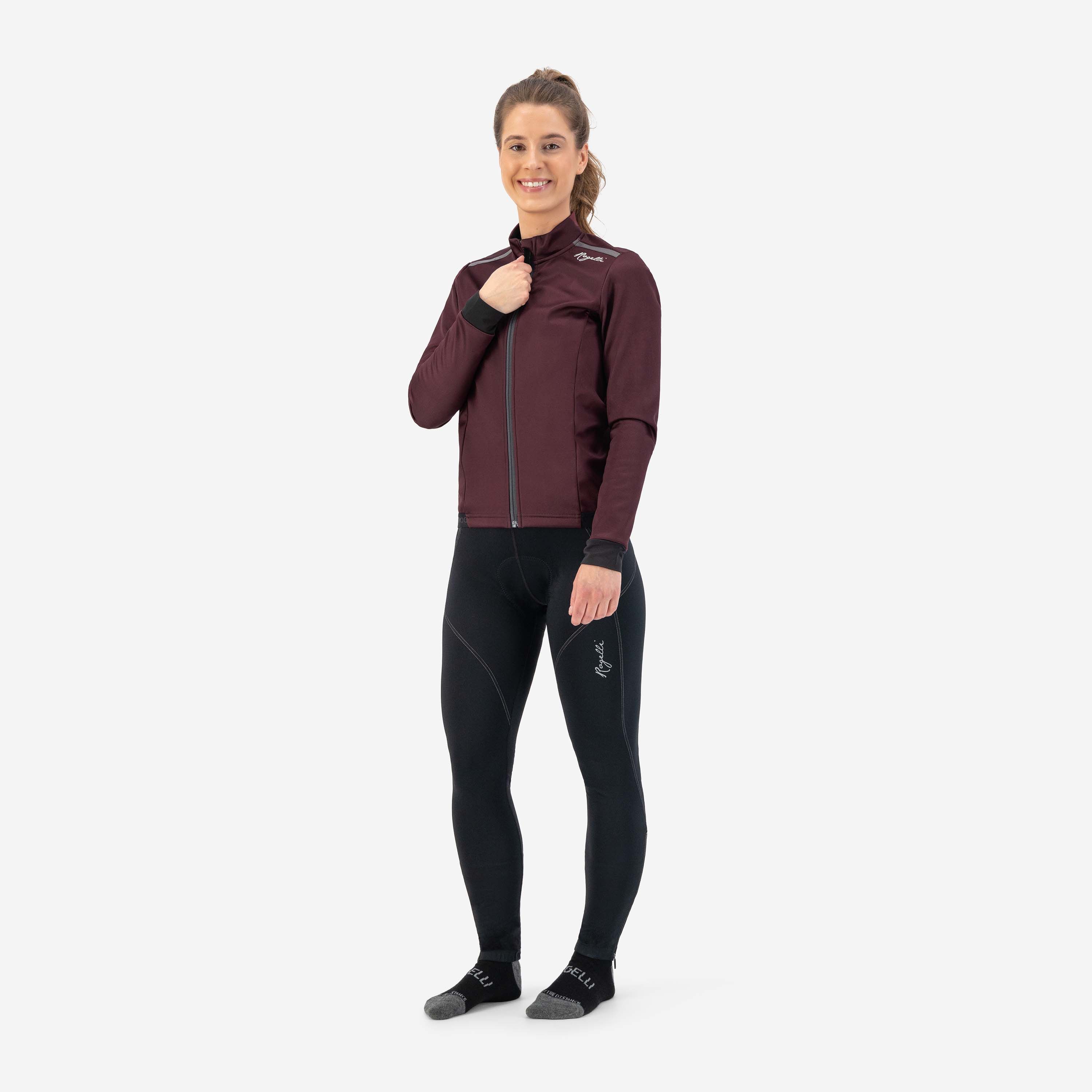 Rogelli Pesara Bordeaux Grey Damen Winterjacke