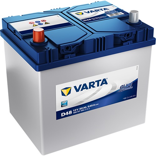 VARTA Blue Dynamic 5604110543132 Autobatterien, D48, 12 V, 60 Ah, 540 A