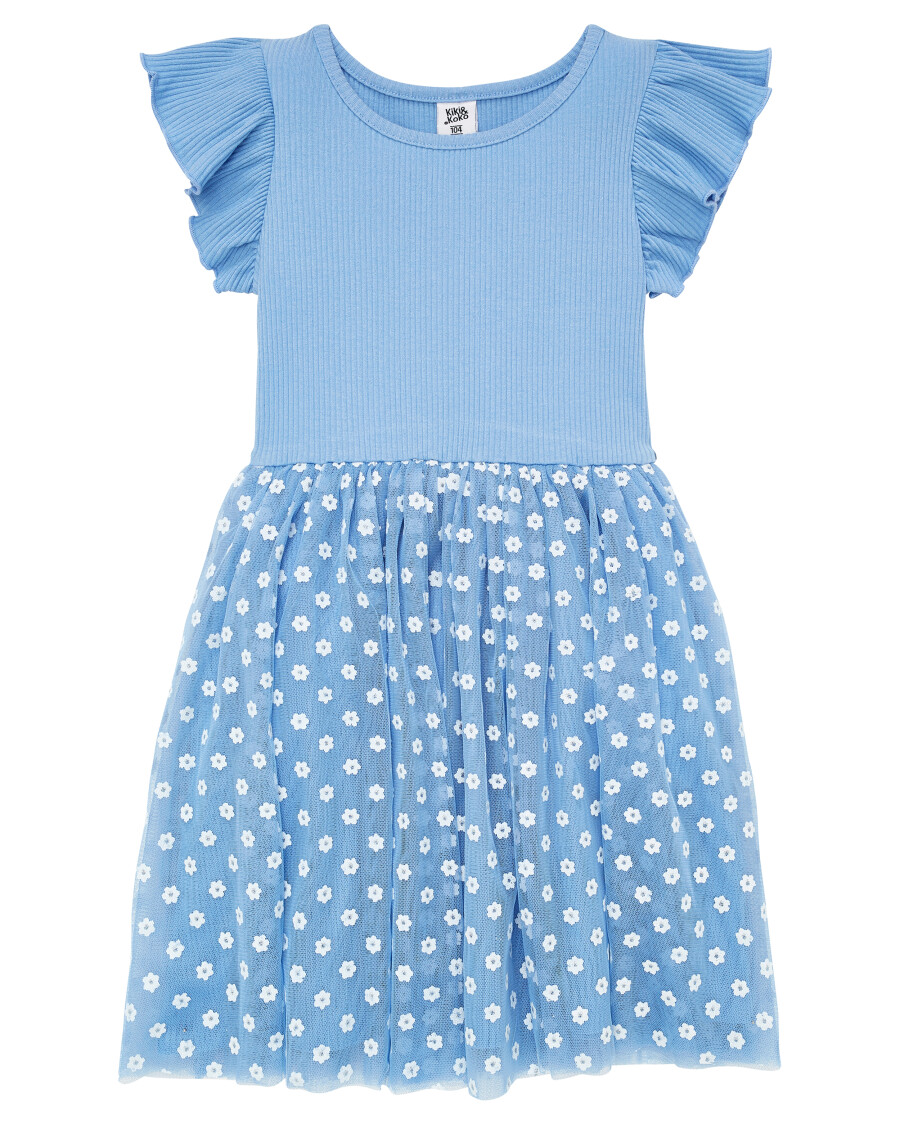 Kleid mit Meshrock