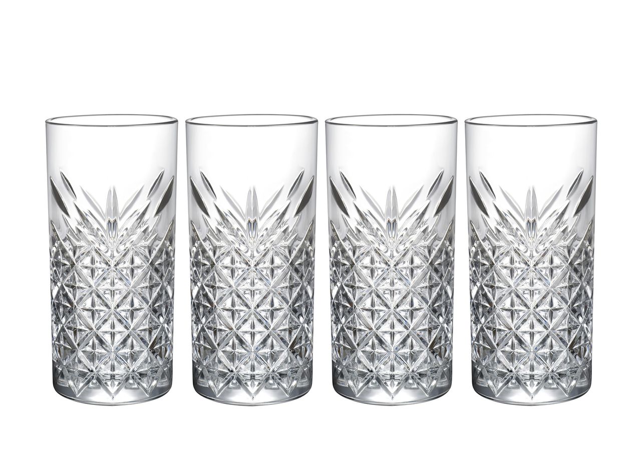 Mäser Serie Timeless, 4 teiliges Longdrinkbecher Set, 45 cl